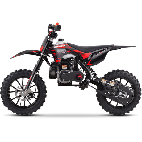 MotoTec - Thunder 50cc 2-Stroke Kids Gas Dirt Bike Red