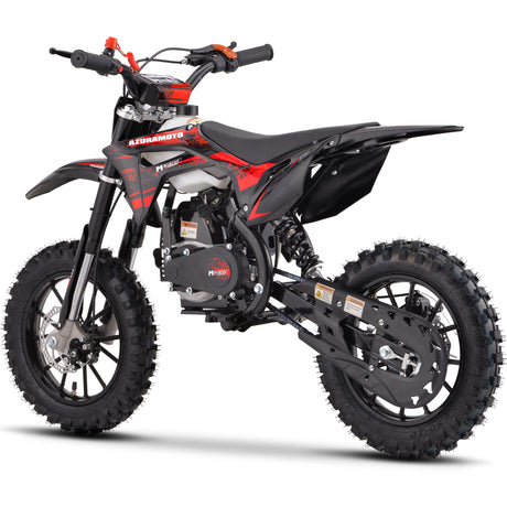 MotoTec - Thunder 50cc 2-Stroke Kids Gas Dirt Bike Red