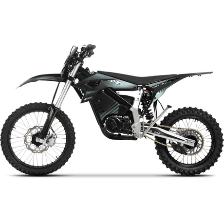 MotoTec - Venom 72V 30000W Electric Dirt Bike Black