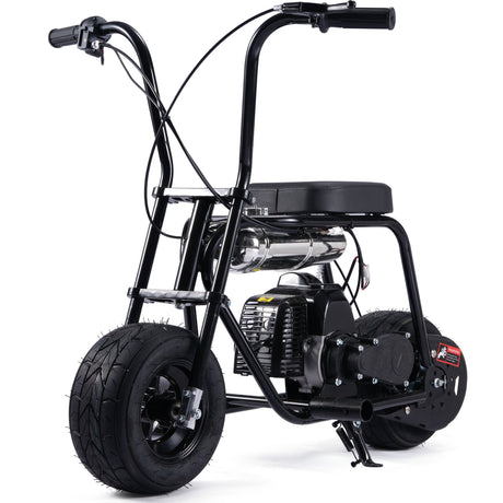MotoTec Wild Rover 49cc 2-Stroke Kids Gas Mini Bike - Black