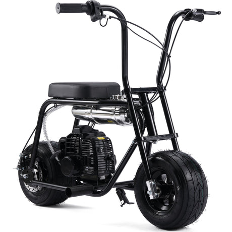 MotoTec Wild Rover 49cc 2-Stroke Kids Gas Mini Bike - Black