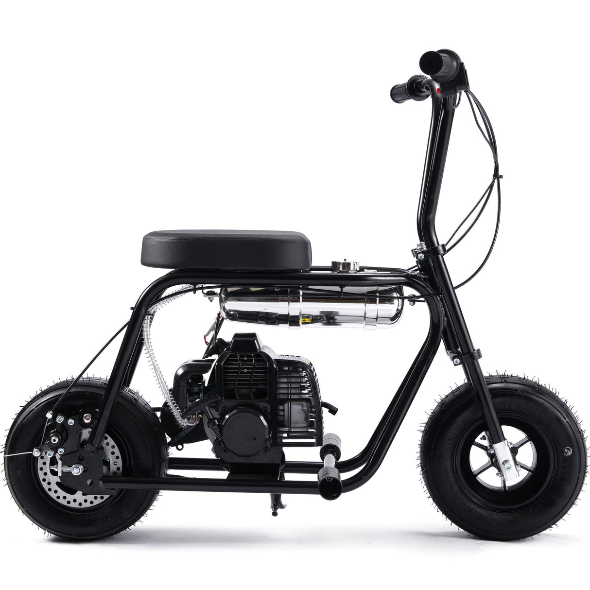 MotoTec Wild Rover 49cc 2-Stroke Kids Gas Mini Bike - Black
