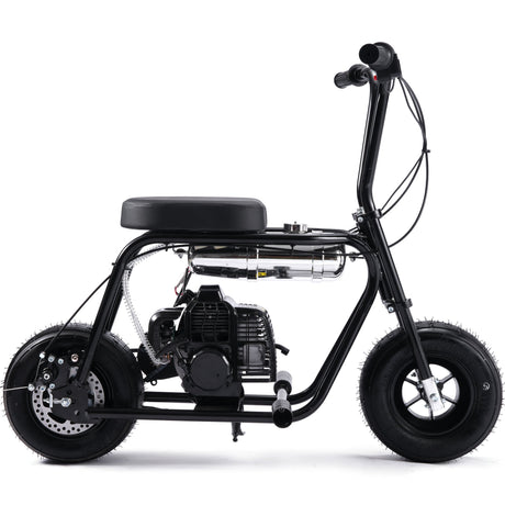MotoTec Wild Rover 49cc 2-Stroke Kids Gas Mini Bike - Black