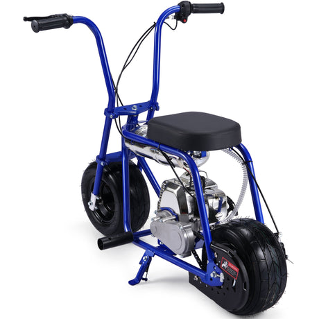MotoTec Wild Rover 49cc 2-Stroke Kids Gas Mini Bike - Blue