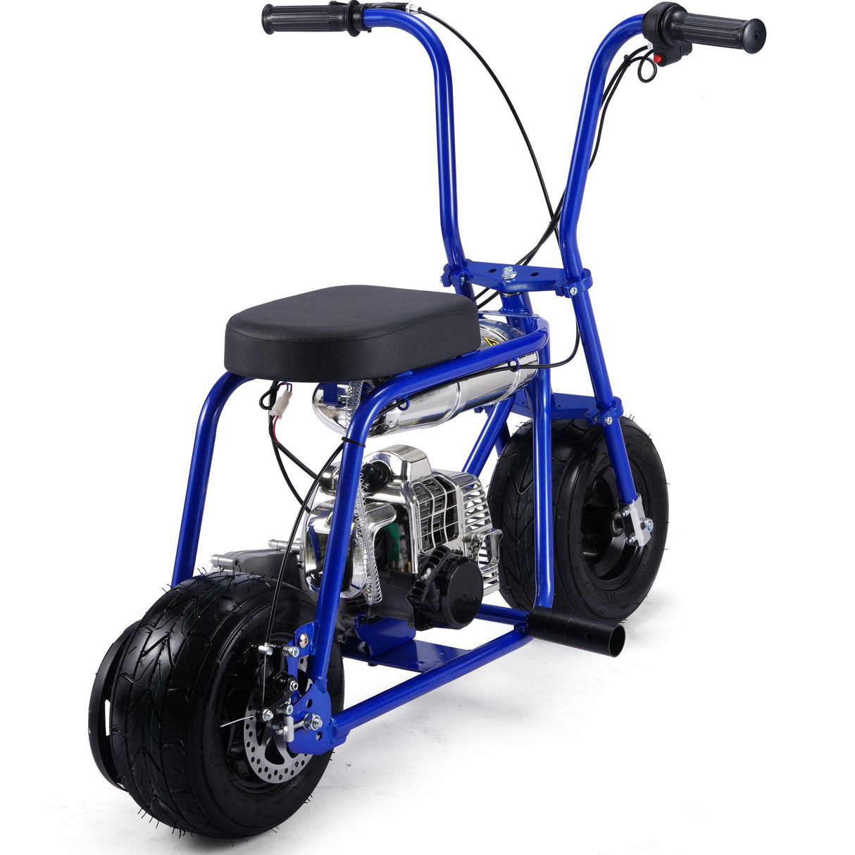MotoTec Wild Rover 49cc 2-Stroke Kids Gas Mini Bike - Blue