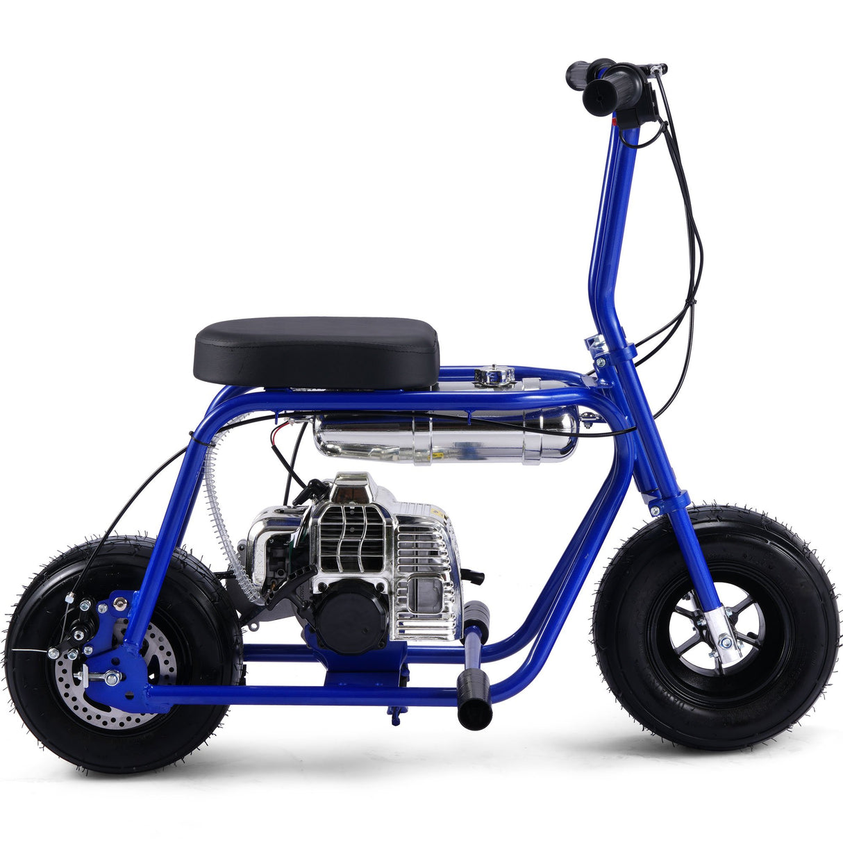 MotoTec Wild Rover 49cc 2-Stroke Kids Gas Mini Bike - Blue