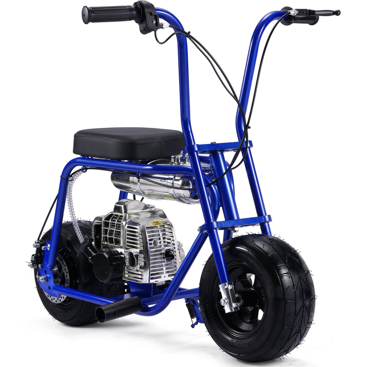 MotoTec Wild Rover 49cc 2-Stroke Kids Gas Mini Bike - Blue