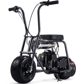 MotoTec Wild Rover 49cc 2-Stroke Kids Gas Mini Bike - Grey