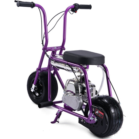 MotoTec Wild Rover 49cc 2-Stroke Kids Gas Mini Bike - Purple