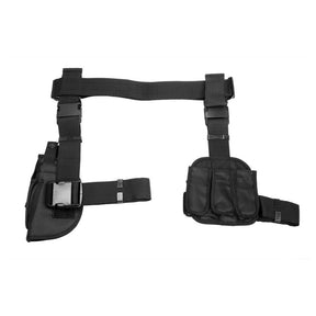 NcSTAR - Drop Leg Holster & Mag Pouch X4 - Black