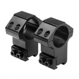 NcSTAR - 1" x 1.4"H 3/8" Dovetail Rings - Black