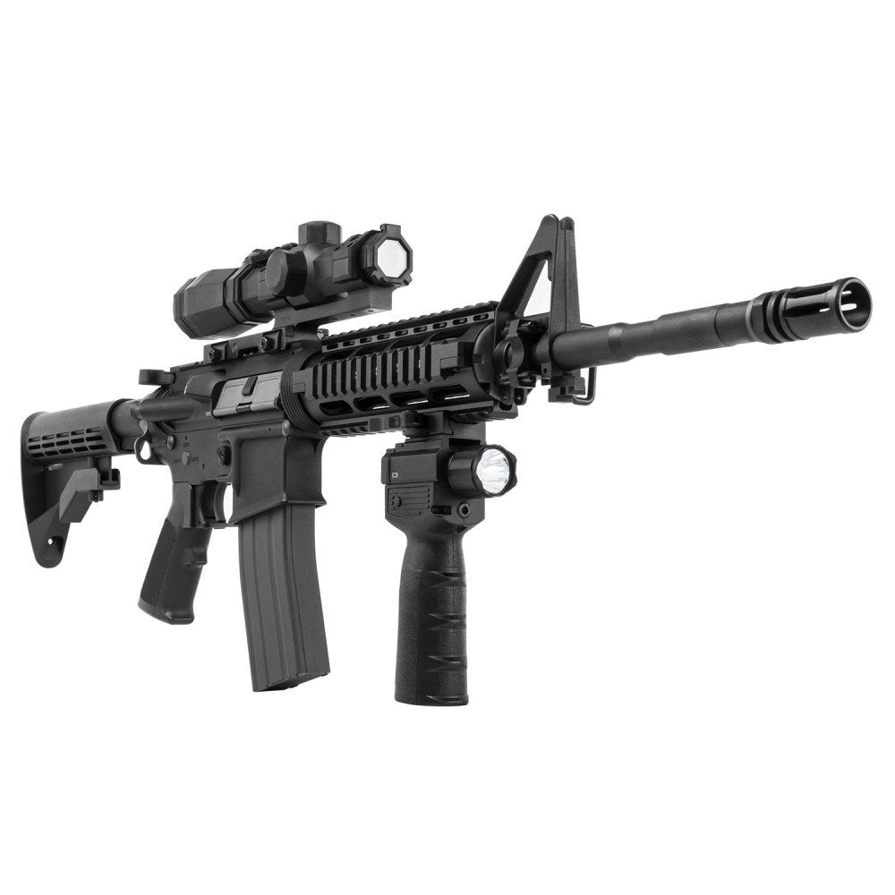 NcSTAR - Vertical Grip with Strobe Flashlight & Green Laser