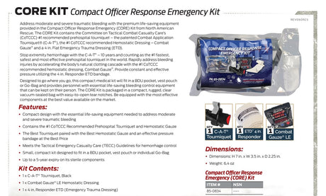 North American Rescue – Compact Officer Response Emergency (CORE) Kit