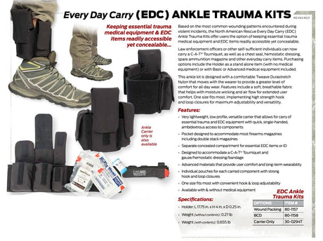 North American Rescue – Every Day Carry (EDC) Ankle Trauma Kit
