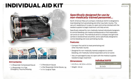 North American Rescue - Individual Aid Kit