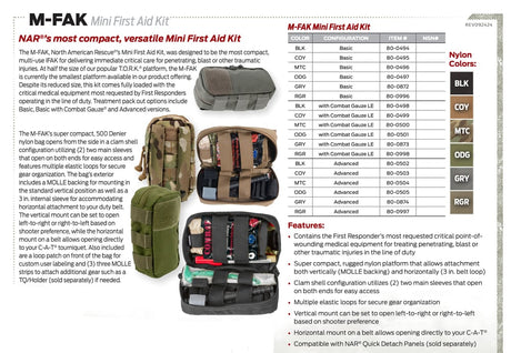 North American Rescue - M-FAK Mini First Aid Kit
