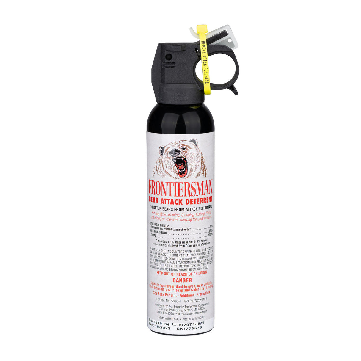 Sabre - Frontiersman 9.2 Oz. Bear Spray Deterrent