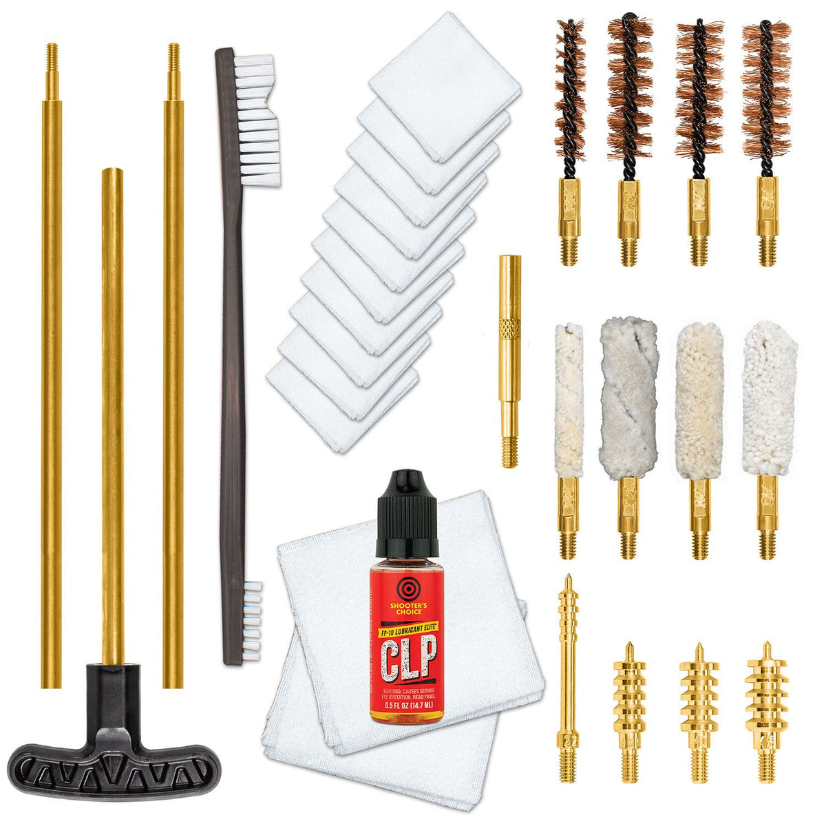 Otis Technology - Multi-Caliber Pistol Cleaning Kit with Brass Rods