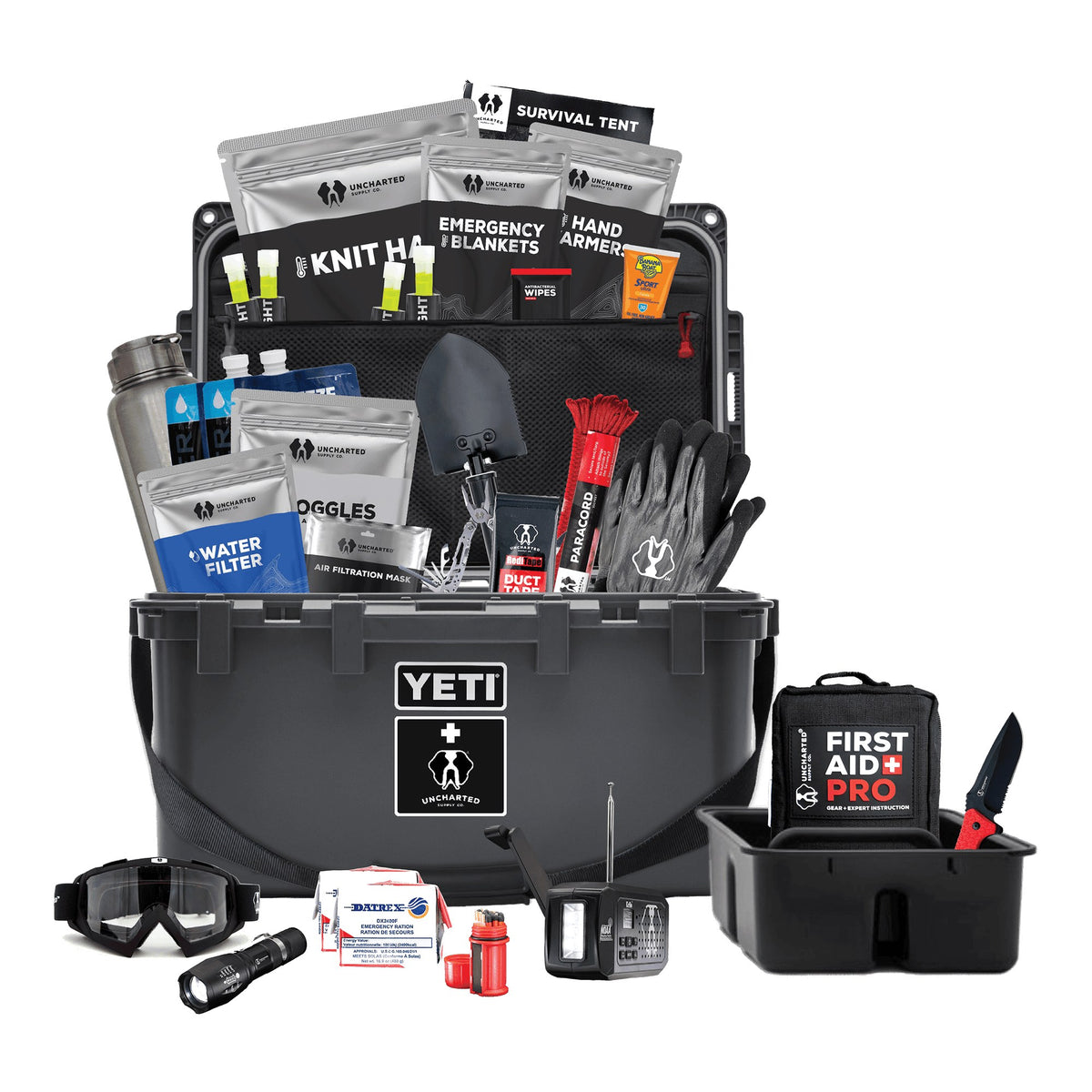 Uncharted Supply Co. The Basecamp 30L 4-Person Survival Kit