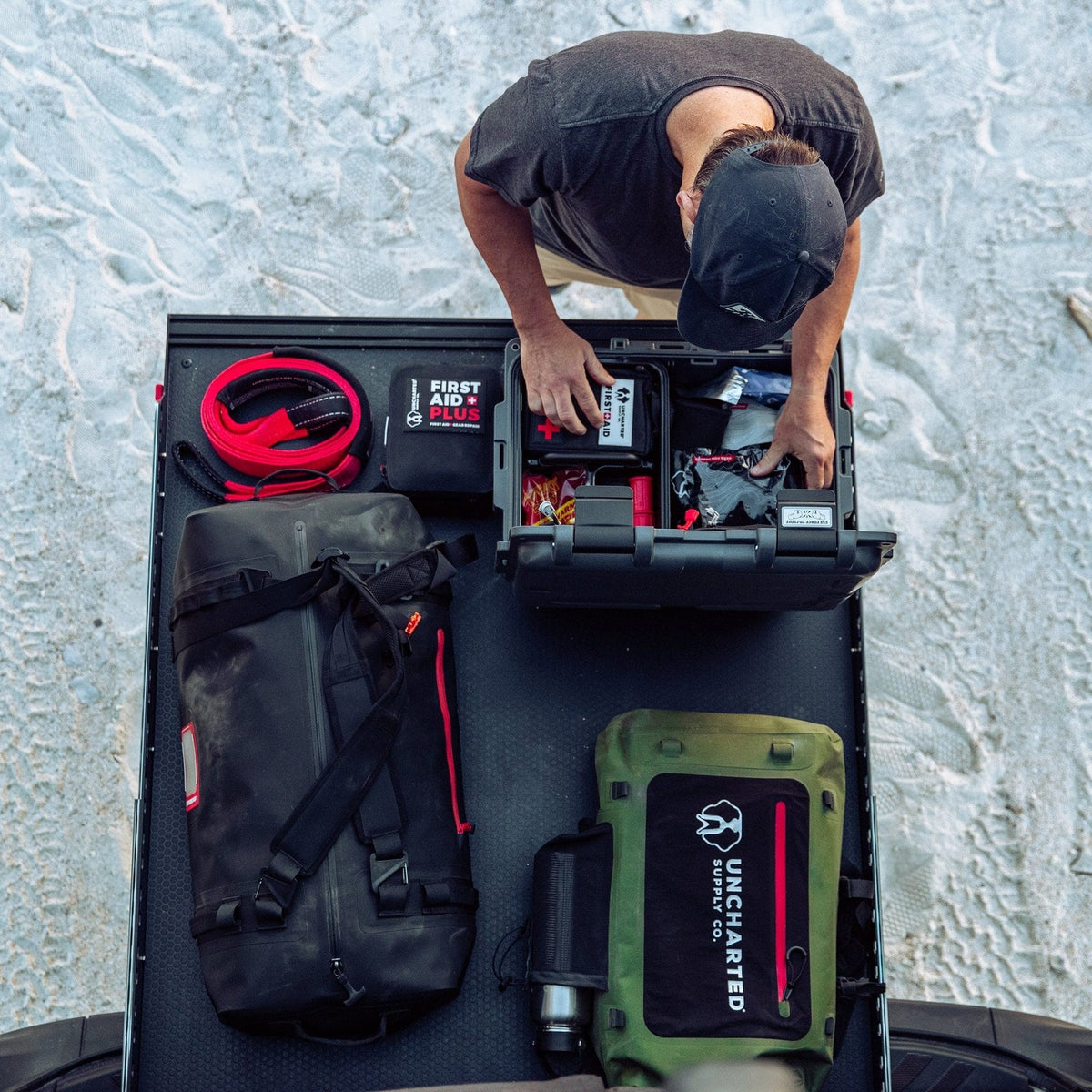 Uncharted Supply Co. The Basecamp 30L 4-Person Survival Kit