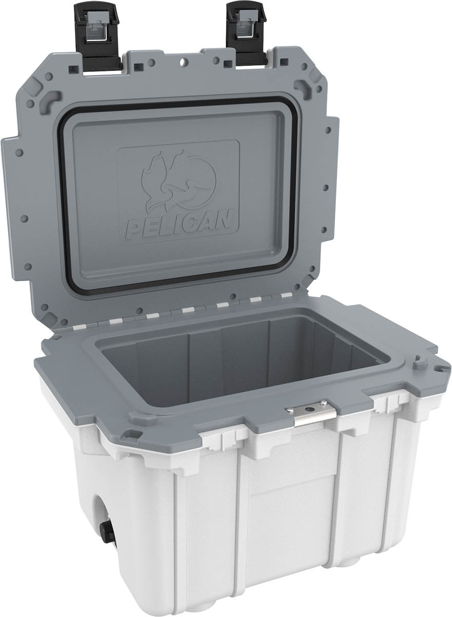 Pelican - 30QT Elite Cooler, White + Gray