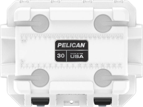 Pelican - 30QT Elite Cooler, White + Gray