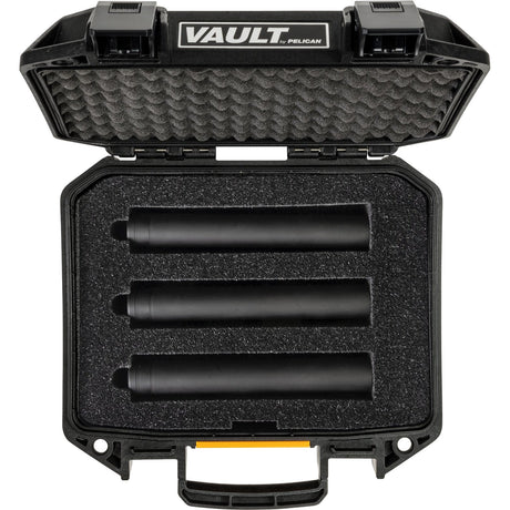 Pelican - V100PF3 Vault Suppressor Case - Black, 3 Suppressor — view 3