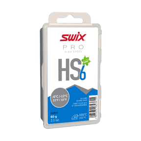 SWIX - HS6 Blue Fluoro-Free Glide Wax, 60 g (10°F to 21°F)