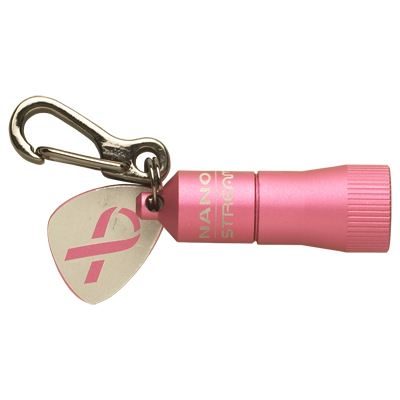 Streamlight - PINK NANO, Small Keychain Light that Supports the Breast Cancer Research Foundation