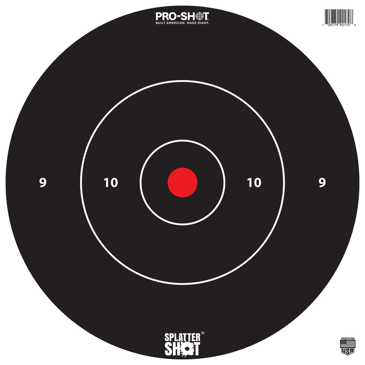 Pro-Shot Products - Splatter Shot 12" White Bullseye Target - 5 Pack