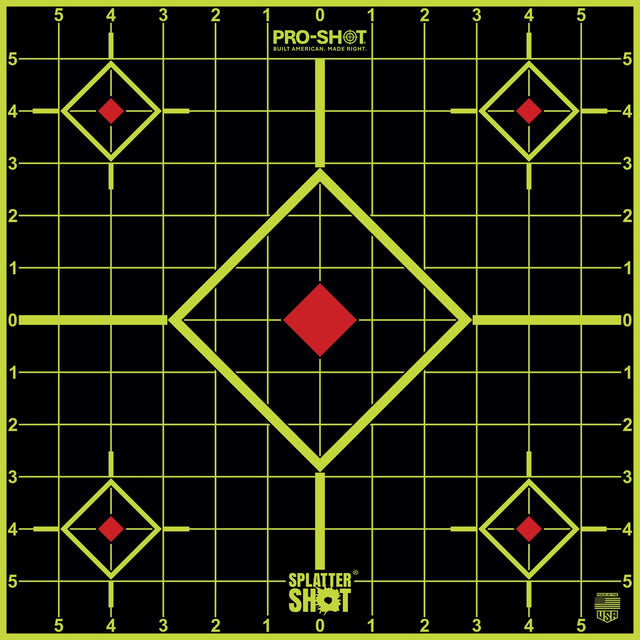 Pro-Shot Products - Splatter Shot 12" Green Sight-In Target - 5 Pack
