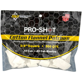 Pro-Shot Products - 3/4" Square Patches for .17 to .22 Cal. Rimfire