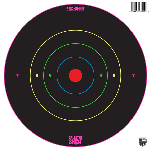 Pro-Shot Products - 8" Bullseye Multi-Color Rings - 6 Pack