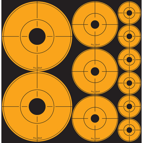 Pro-Shot Products - Orange Peel & Stick Assorted Target Dots