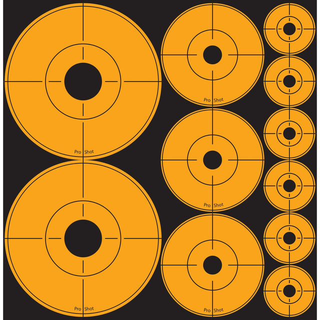 Pro-Shot Products - Orange Peel & Stick Assorted Target Dots