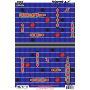 Pro-Shot - Splatter Shot Game Series Shipwreck Target 8 Pack