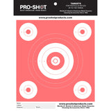 Pro-Shot Products - 8.5x11 Orange Glow Bullseye Target 12 Pack