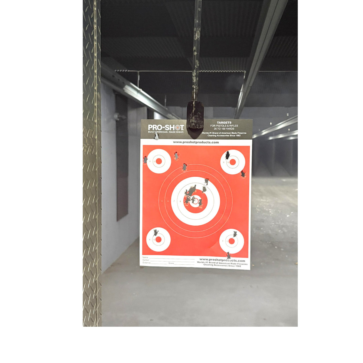 Pro-Shot Products - 8.5x11 Orange Glow Bullseye Target 12 Pack