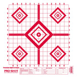 Pro-Shot - 16 x 16" Red Diamond Precision Sight-In Target 10 Pack