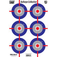 Pro-Shot - Splatter Shot 12" x 18" Multi-Bullseye Target - 8 Pack