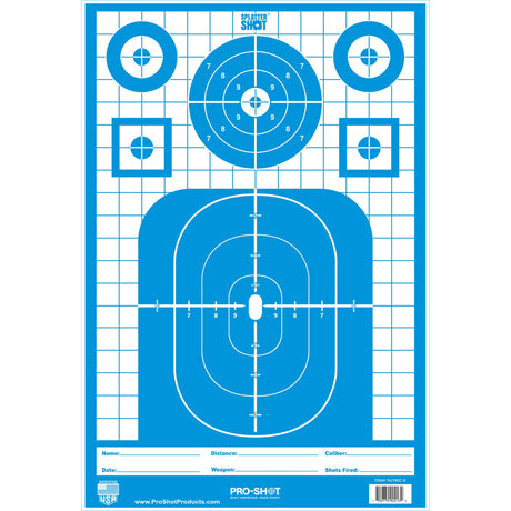 Pro-Shot Products - SplatterShot Blue Tactical Precision Target 8-Pack