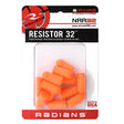 Radians - Resistor 32 Disposable Foam Earplugs - 6 Pair - Orange