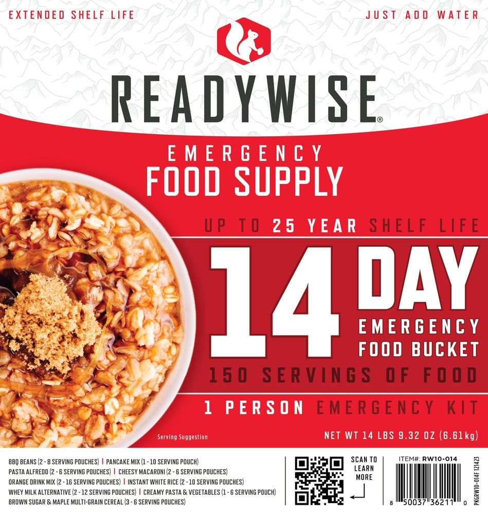ReadyWise - 14 Day Emergency Food Bucket