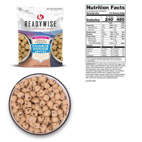 ReadyWise - 6 CT Case Trail Treats Cookie Dough