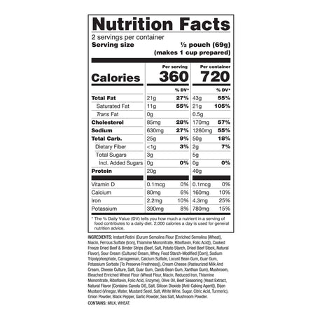 ReadyWise - 6 CT PRO Meal - Beef Stroganoff