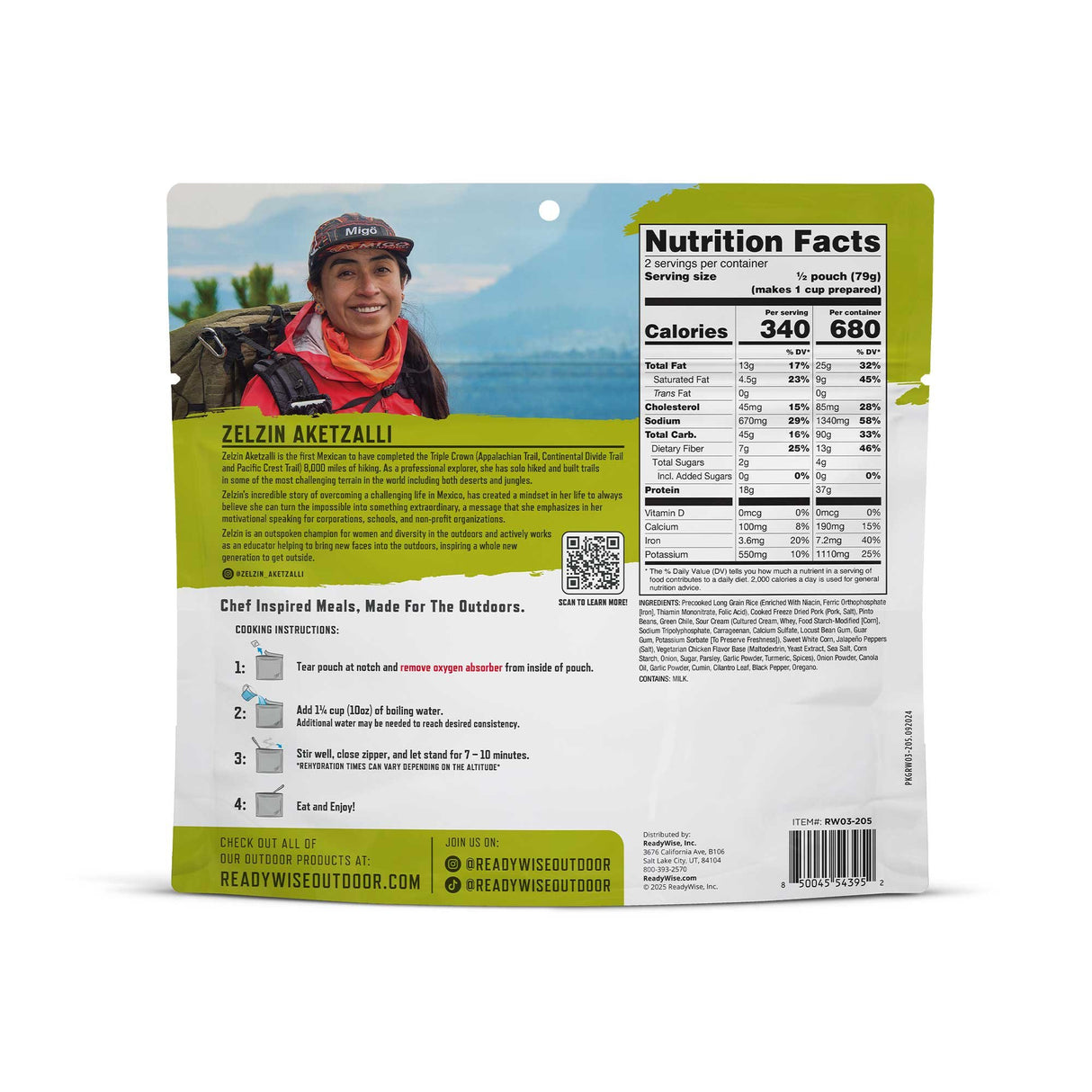 ReadyWise - 6 CT PRO Meal - Pork Chili Verde
