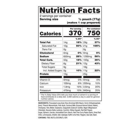 ReadyWise - 6 CT PRO Meal Coconut Curry