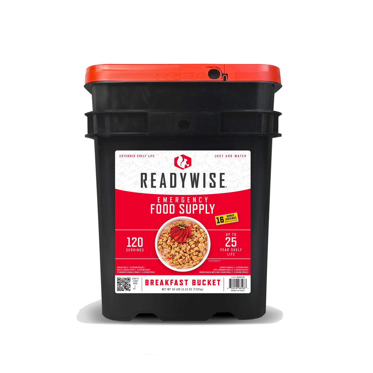 ReadyWise - 120 Serving Breakfast Bucket