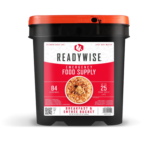 ReadyWise - 84 Serving Breakfast & Entree Grab & Go Bucket