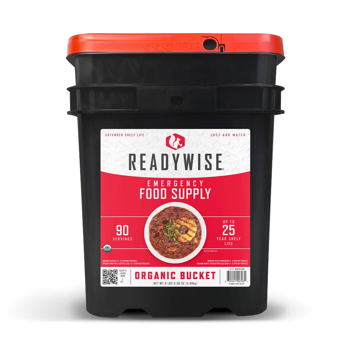 ReadyWise - 90 Serving Organic Bucket